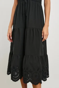 Lucia Dress ~ Black Eyelet