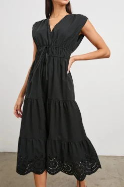 Lucia Dress ~ Black Eyelet