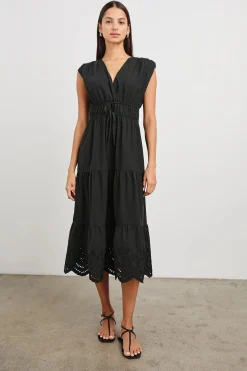 Lucia Dress ~ Black Eyelet