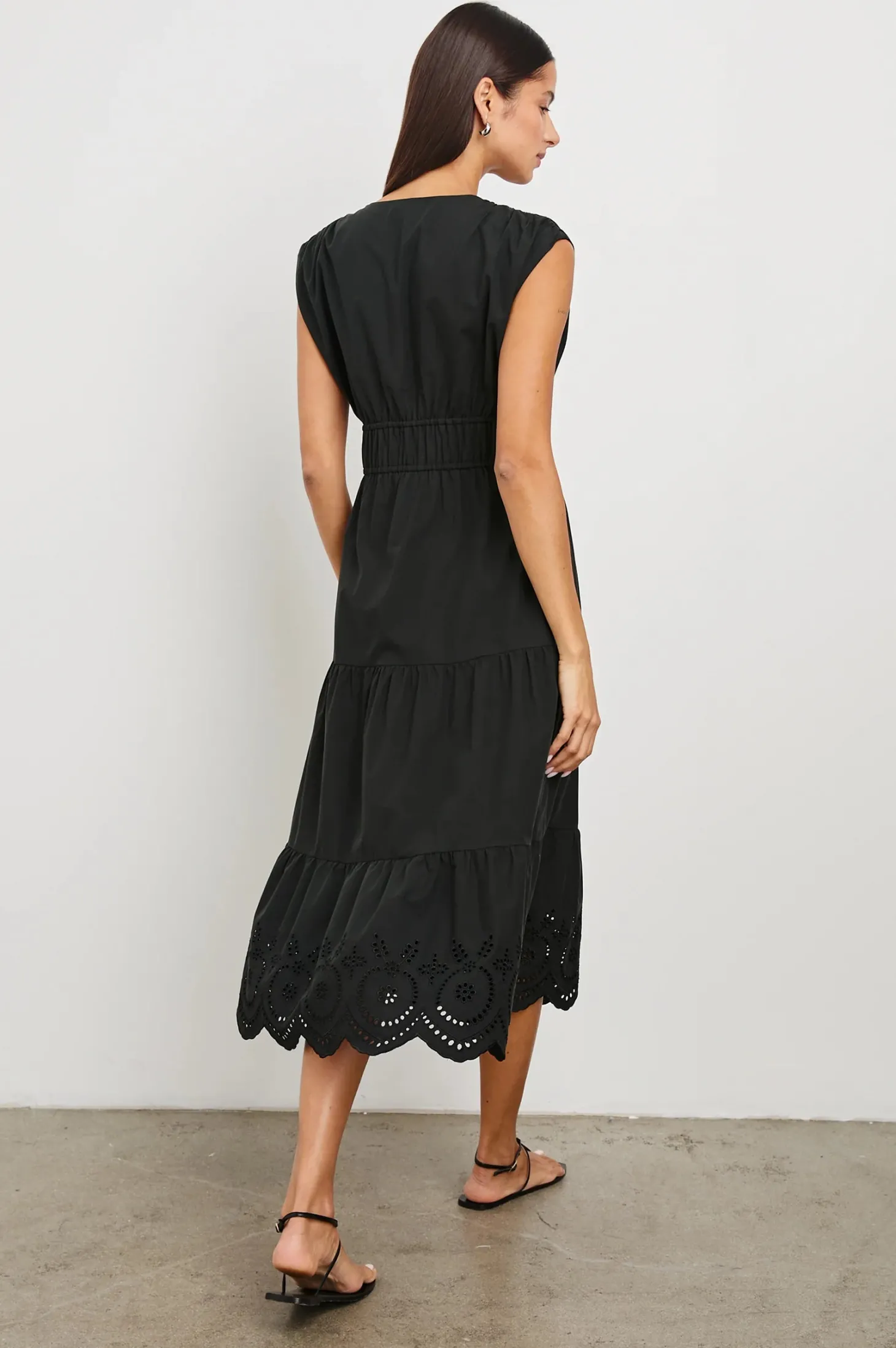 Lucia Dress ~ Black Eyelet