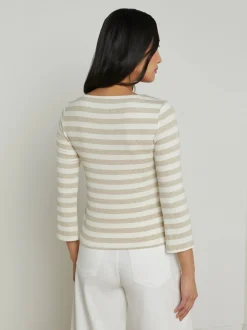 Lucille Striped Boatneck Top