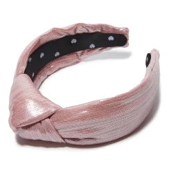 Lurex Knotted Headband ~ Rosado