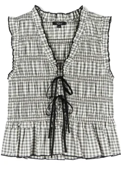 Martine Top ~ Ivory Jet
