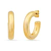 Medium Gold Tubular Hoops