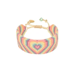 Medium Psicodelic Heart Bracelet