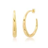 Medium Thin to Thick Gold Hoops