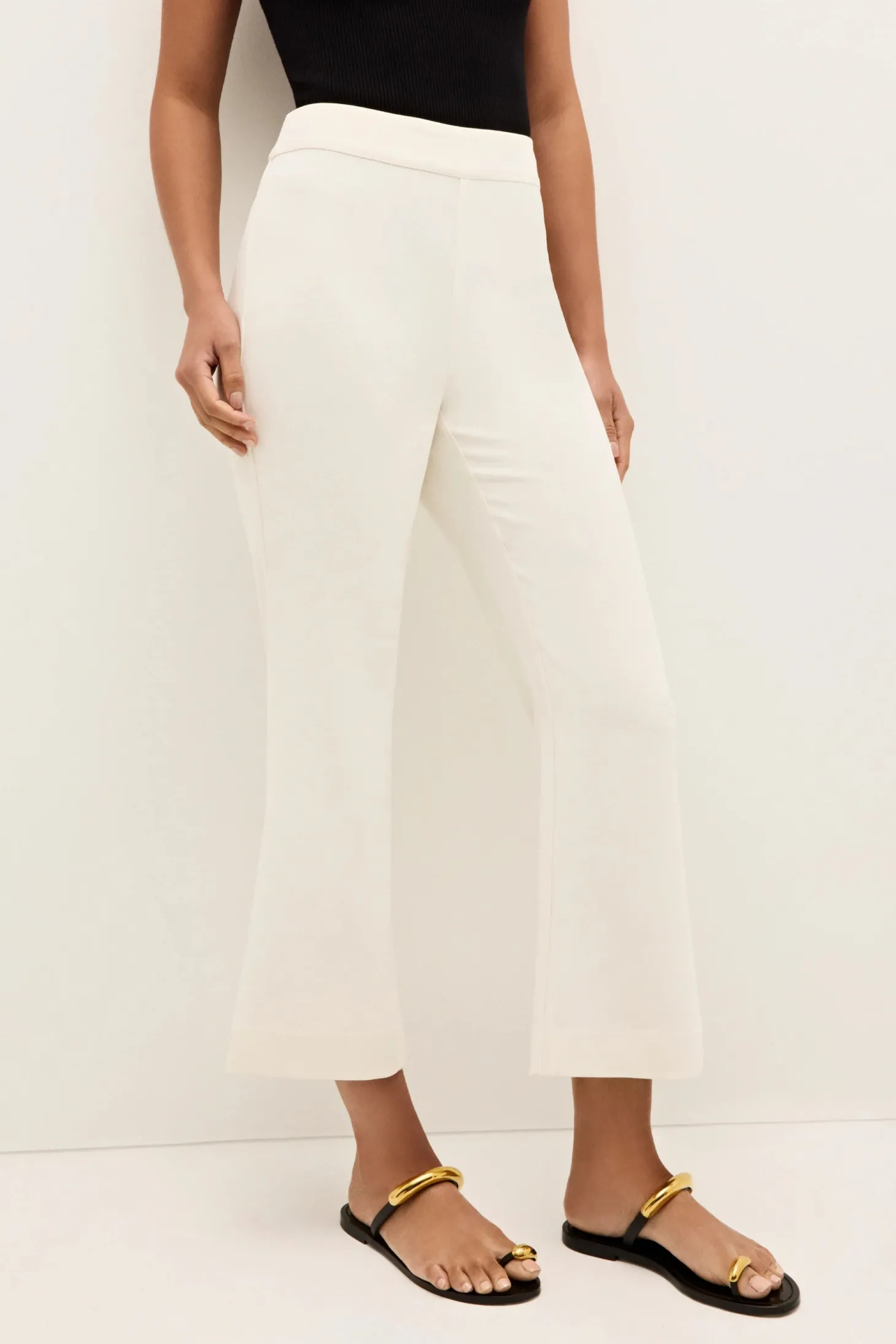 Mia Crop Pant~ Bone