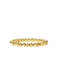 6 mm Beaded Brass Ball Bracelet
