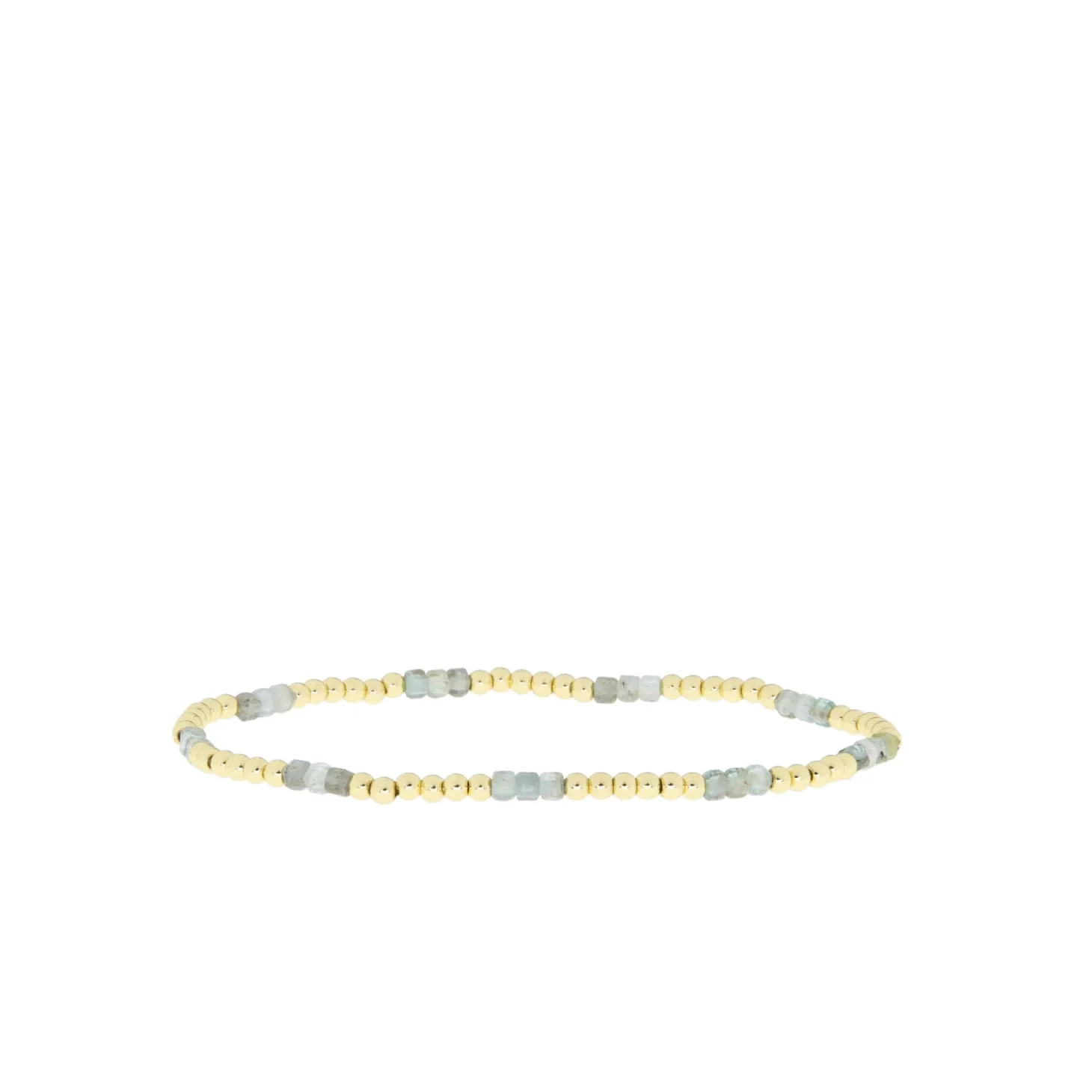 3mm Beaded Stretch Bracelet Triple Glass Bead
