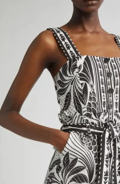 Monochrome Elegance Scarf ~ Off White Romper