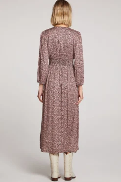 Multi Floral Garden Midi Dress