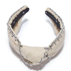 Natural Crystal Trim Knotted Headband
