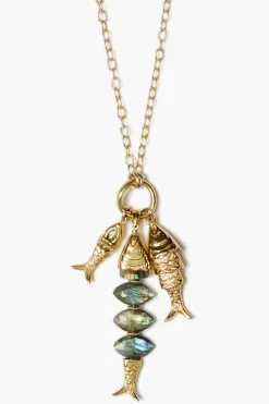 Orris Charm Necklace ~ Labradorite