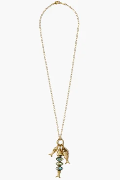 Orris Charm Necklace ~ Labradorite