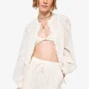 Palmyra Cotton Blouse ~ Macadamia