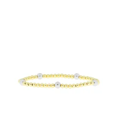 Patterned Ball Bracelet ~ Gold/Silver