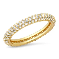 Pave CZ Eternity Band