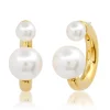 Pearl jacket post earrings