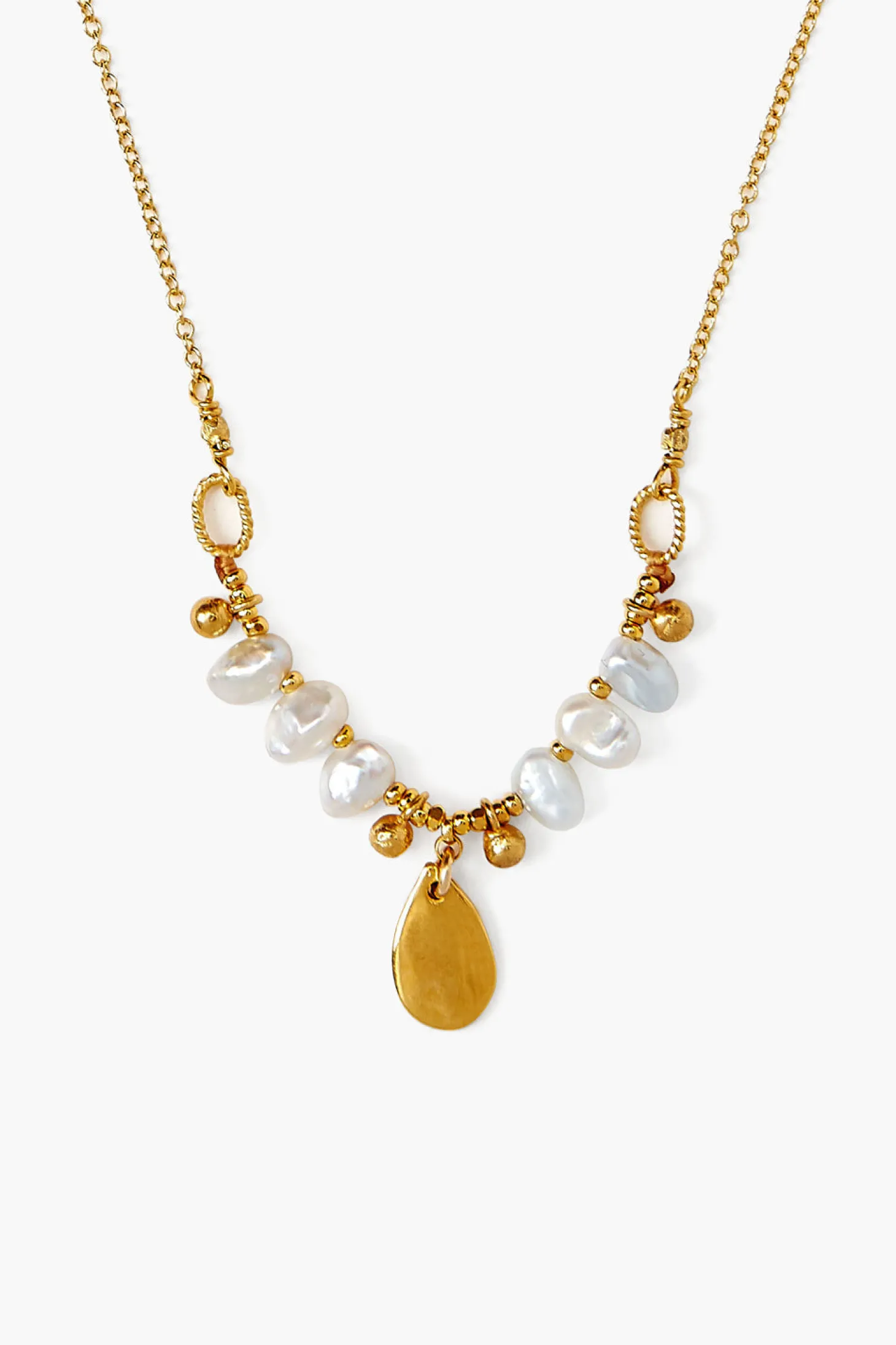 Pearl Tear Drop Pendent Necklace