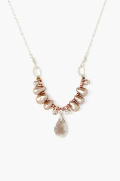 Pearl Tear Drop Pendent Necklace