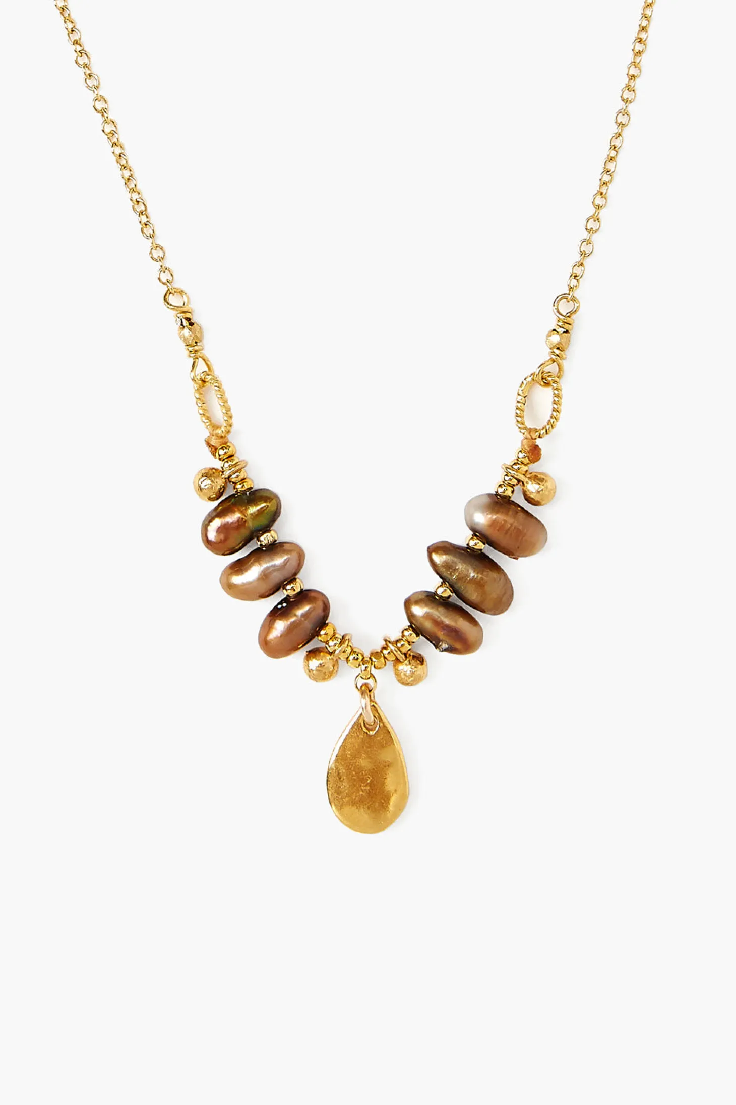 Pearl Tear Drop Pendent Necklace