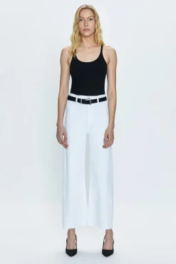 Penny Crop High Rise Wide Leg - Blizzard