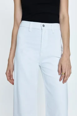 Penny Crop High Rise Wide Leg - Blizzard