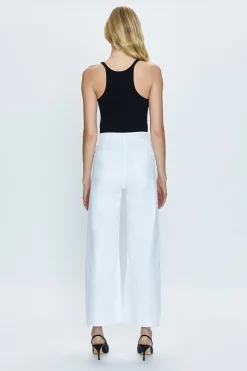 Penny Crop High Rise Wide Leg - Blizzard