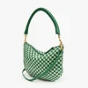 Petit Moyen Messenger ~ Woven Checker Fern/Mist