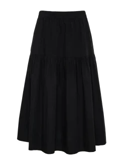 Poplin Prarie Skirt ~ Black