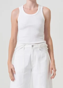 Poppy Tank ~ White