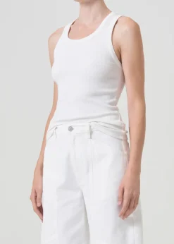 Poppy Tank ~ White