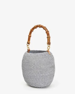 Pot De Miel w/ Bamboo Handle ~ Powder Blue