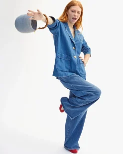 Pot De Miel w/ Bamboo Handle ~ Powder Blue