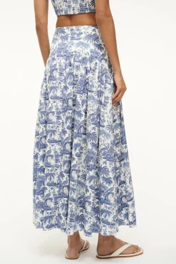 Procida Skirt ~ Blue Toile