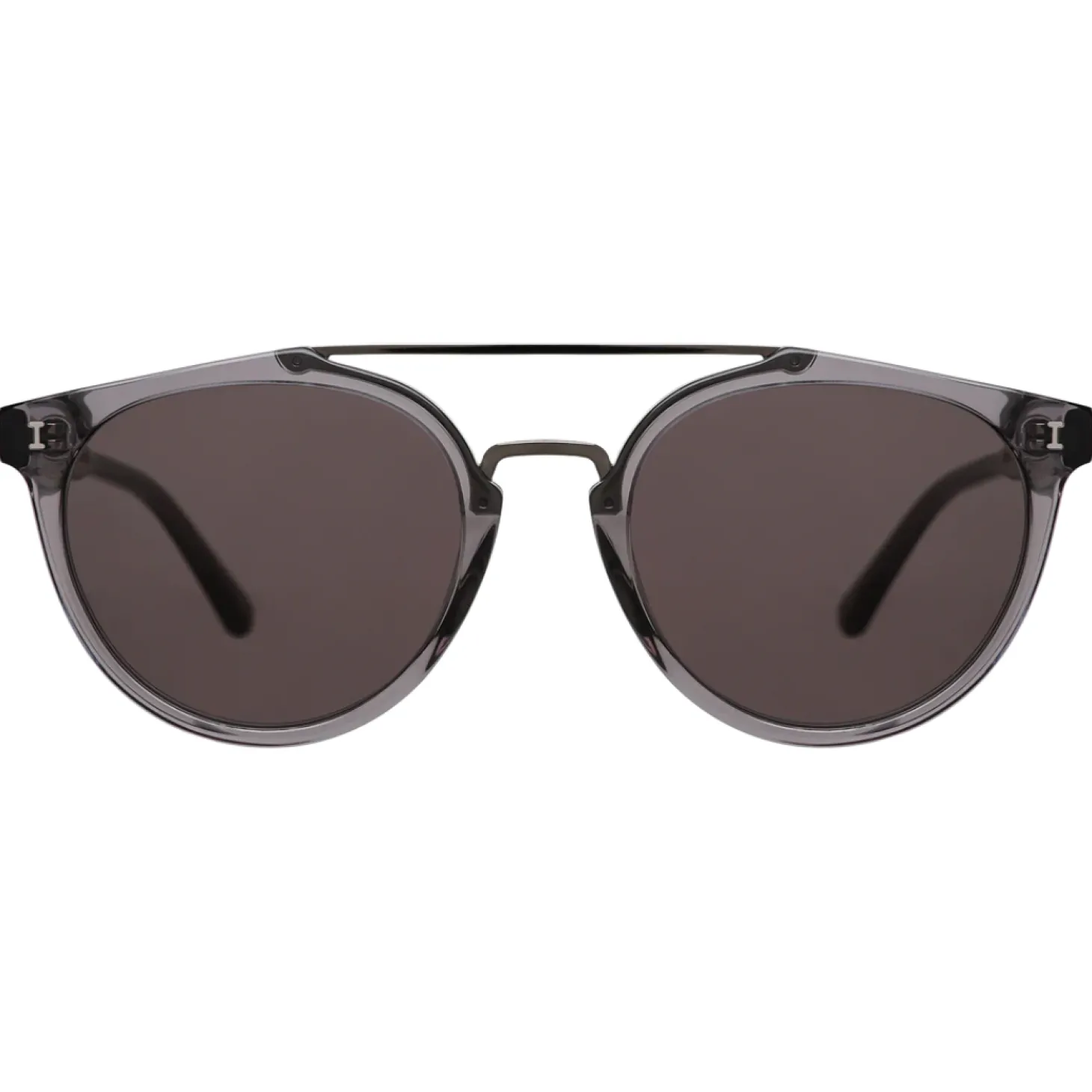 Puglia Sunglasses ~ Mercury/Gunmetal/Grey Flat