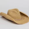 Raffia Crochet Cowboy ~ Tan Wrap