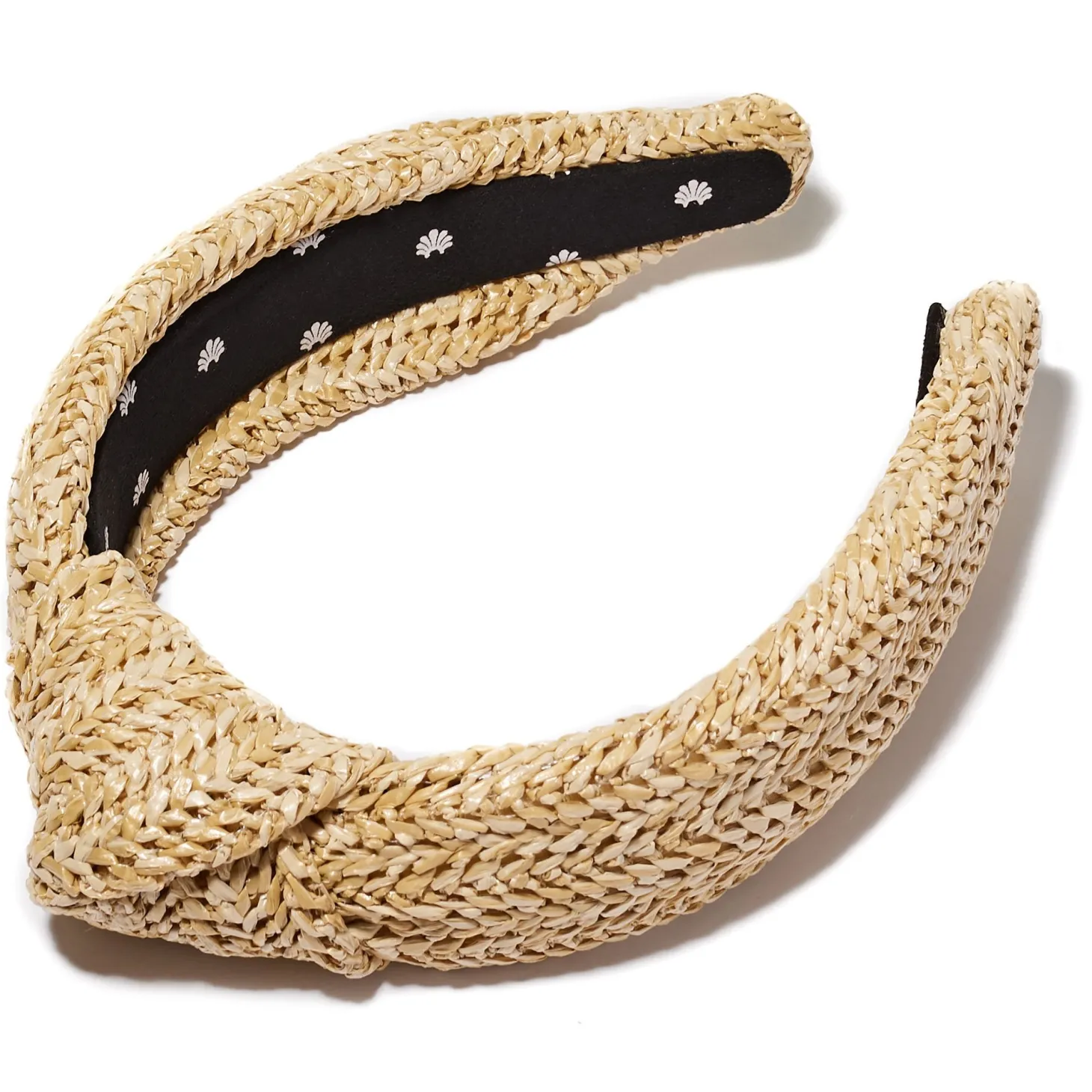 Raffia Knotted Headband ~ Natural