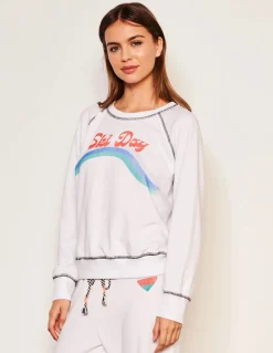 Raglan Sweatshirt ~ Ski Day Optic White