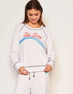 Raglan Sweatshirt ~ Ski Day Optic White