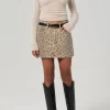 Ramona Mini Skirt ~ Natural Cheetah