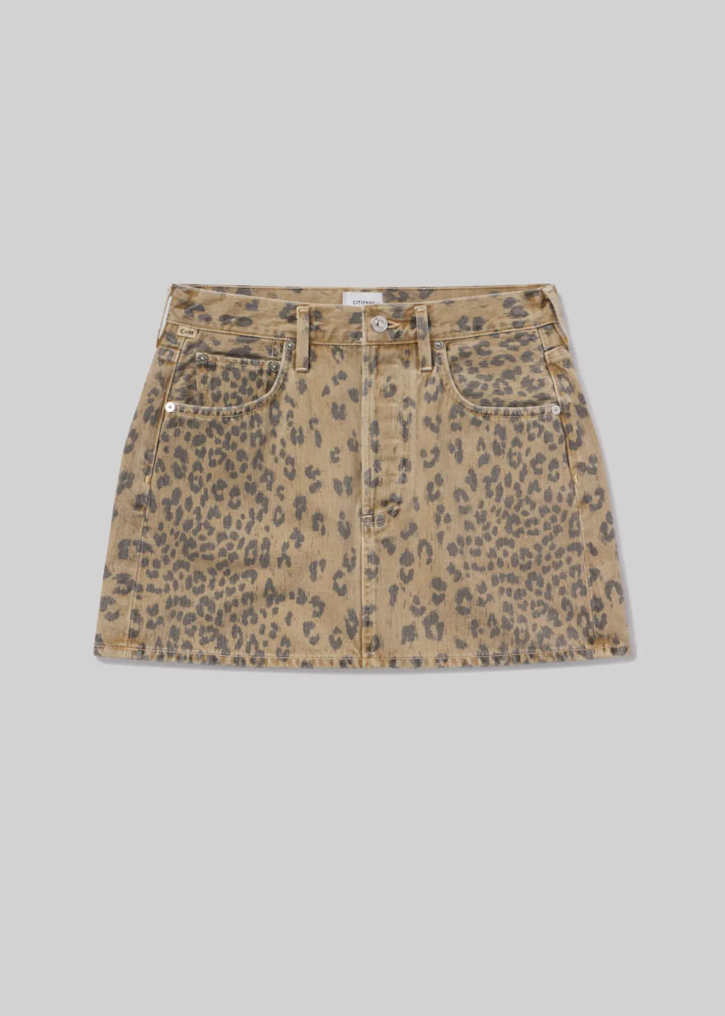 Ramona Mini Skirt ~ Natural Cheetah