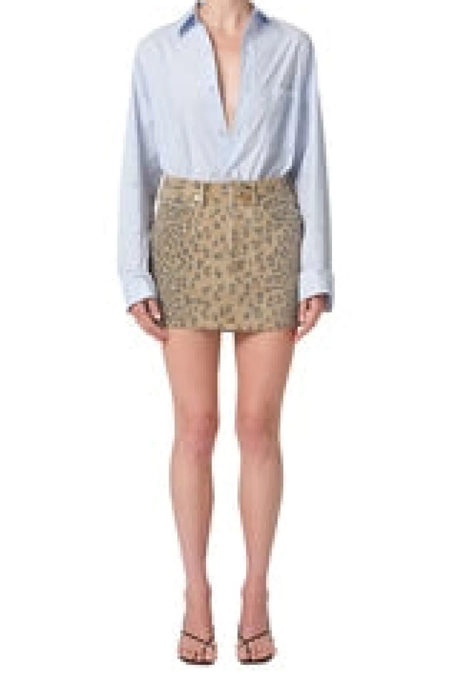 Ramona Mini Skirt ~ Natural Cheetah