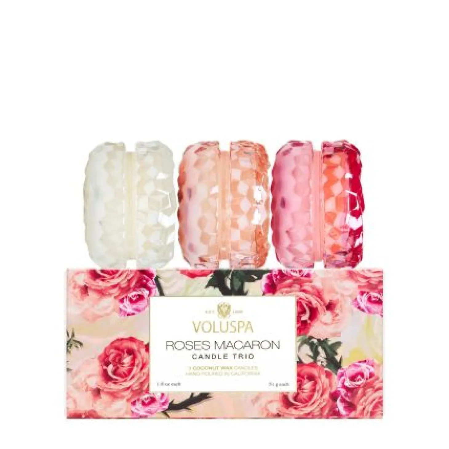 Roses Macaron Trio Gift Set