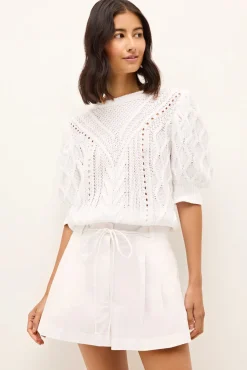 Sammie Sweater ~ White