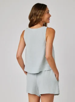 Scoop Neck Tank ~ Muted Sage