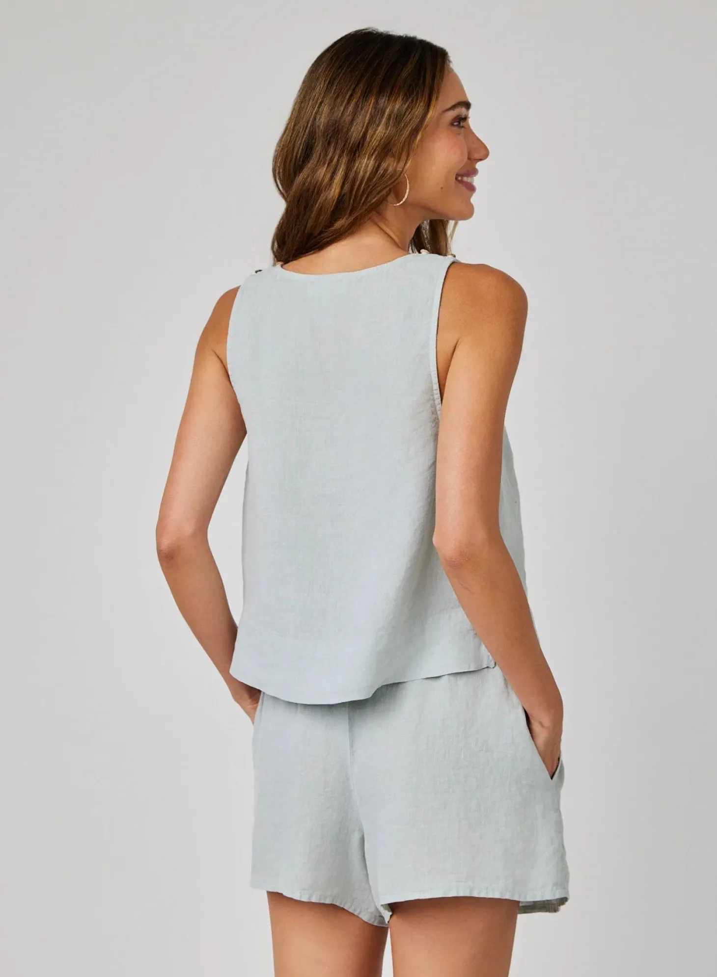Scoop Neck Tank ~ Muted Sage