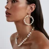 Seychelles Hoops ~ White Mother of Pearl