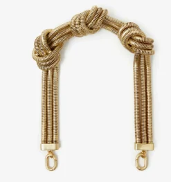 Shortie Strap Knotted Chain ~ Vintage Gold