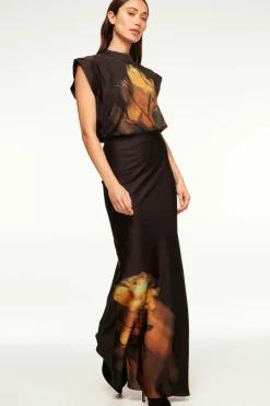 Sierra Skirt ~ Yellow Rose Satin